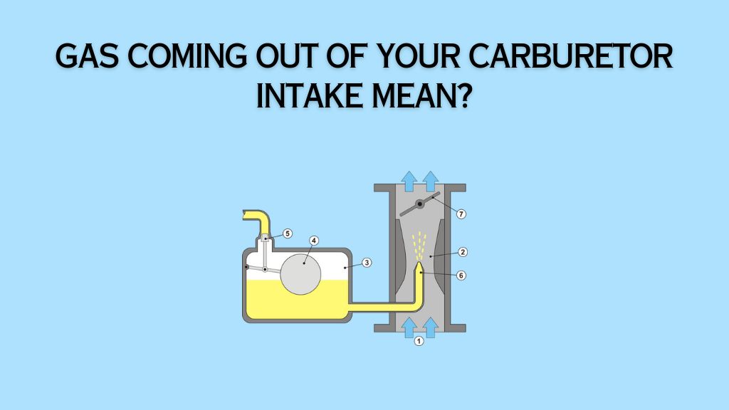 Lawn Mower Gas Is Pouring Out Of Carburetor  