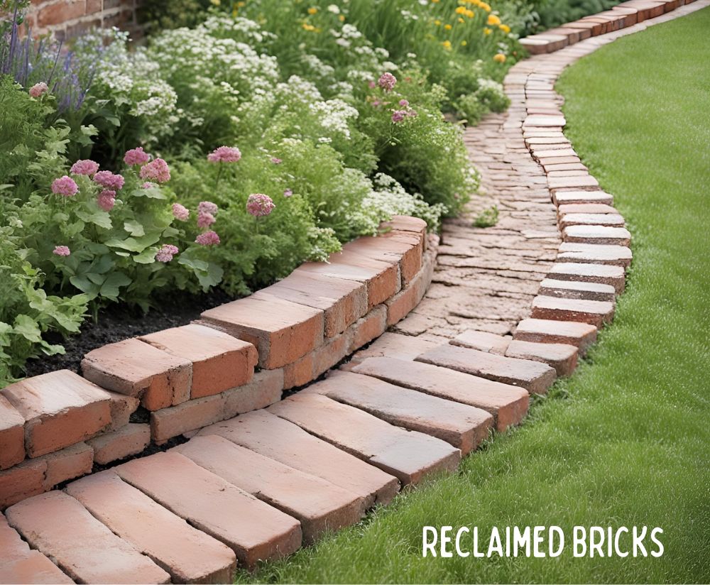 Reclaimed Bricks edging