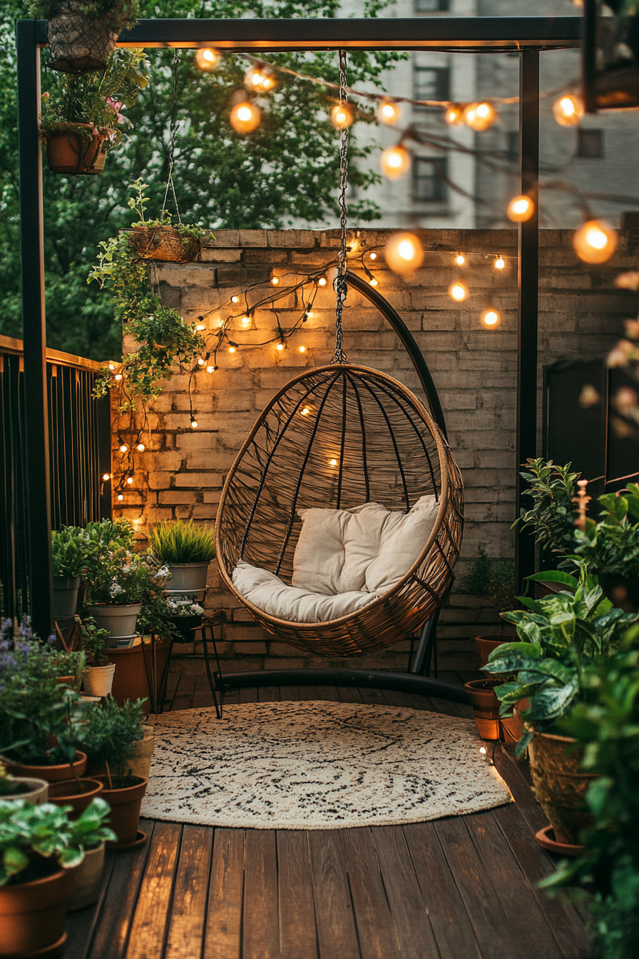 Hanging Rooftop 17 Small Rooftop Ideas: Transform Your Space with Style