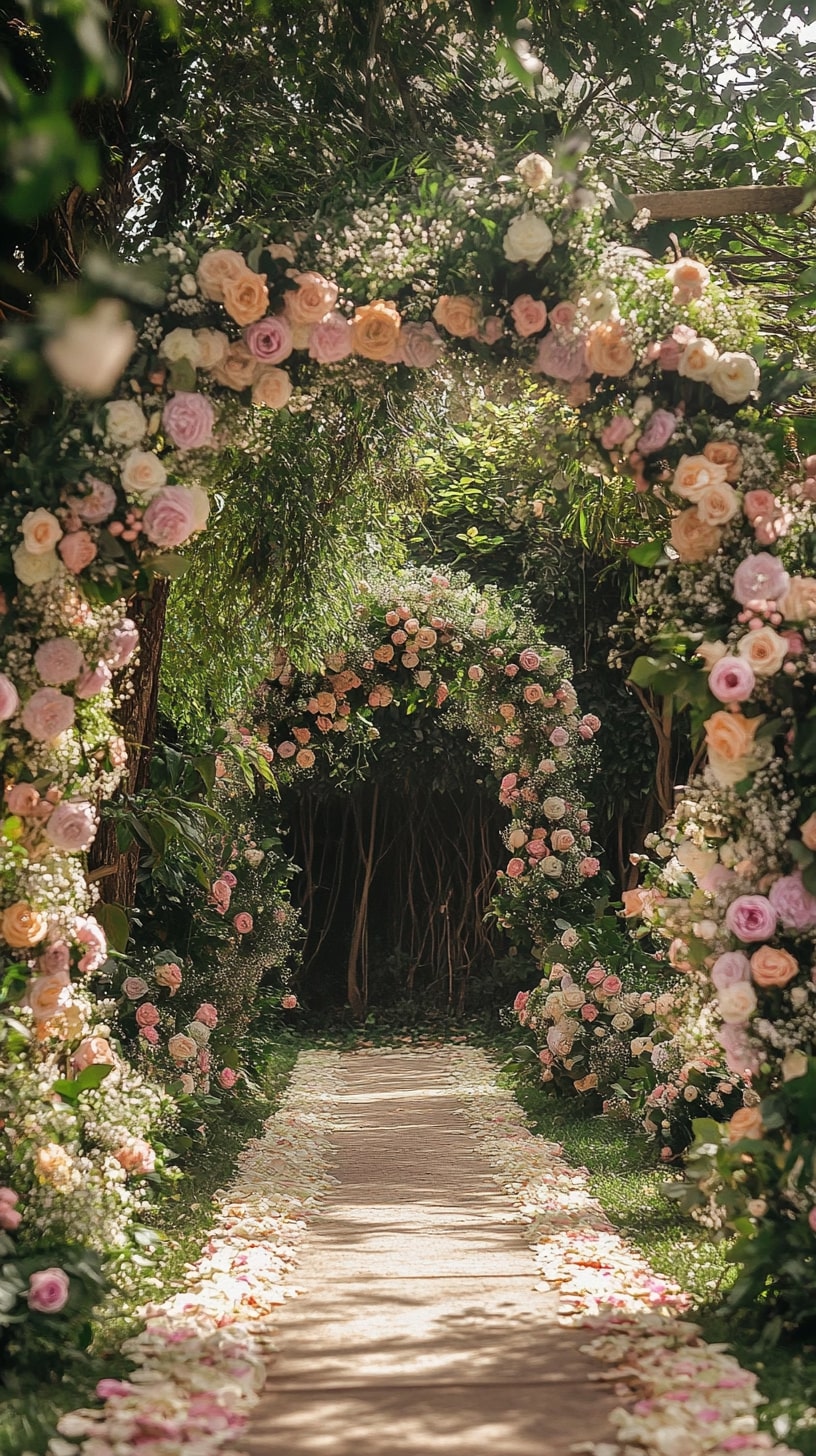 1) Enchanting Floral Archways
