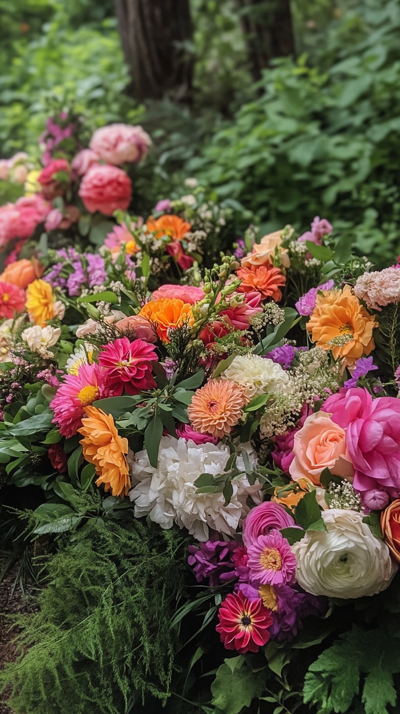8) Garden-inspired bridal bouquets