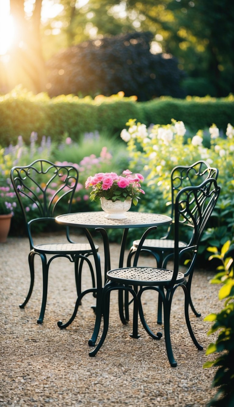 15) Elegant Wrought Iron Chairs