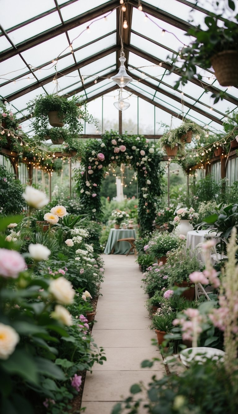 19) Victorian greenhouse settings