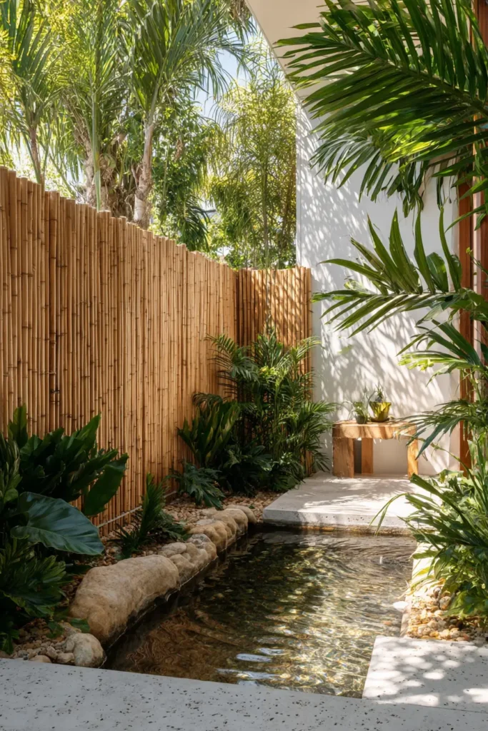 Bamboo Zen Garden Fence