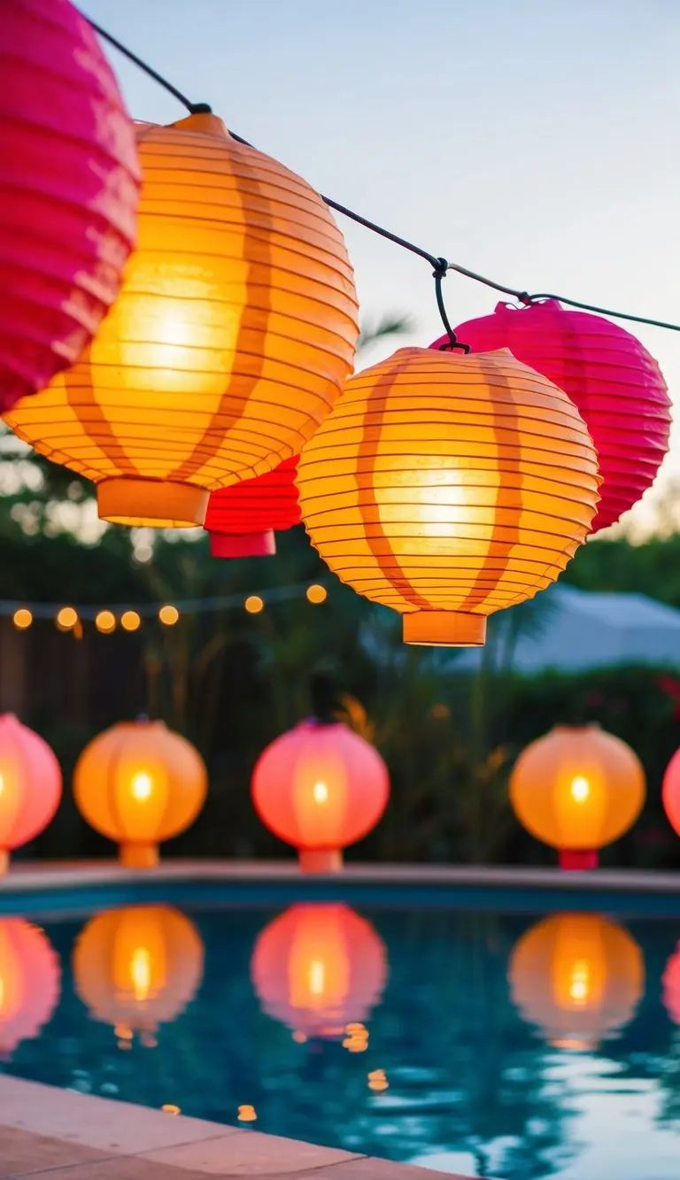 Colorful paper lanterns