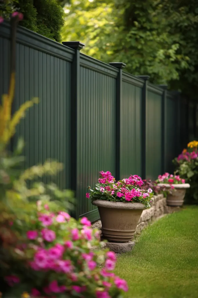 Contemporary Raised Flower Bed Design