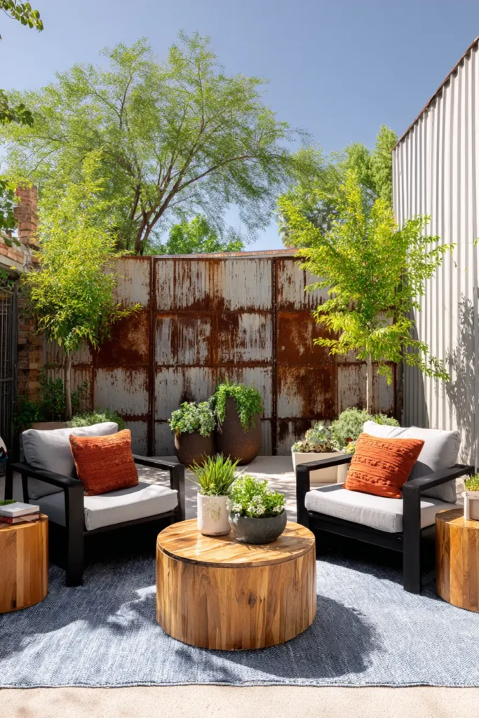 Corten Steel Fence