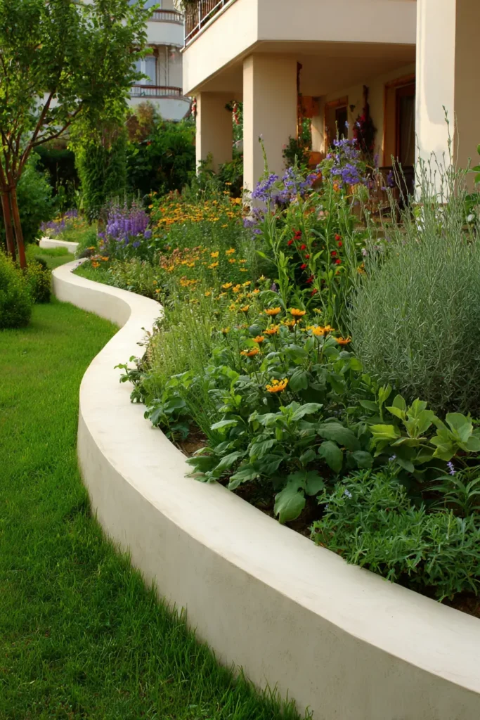 Curved Concrete For Garden Borders