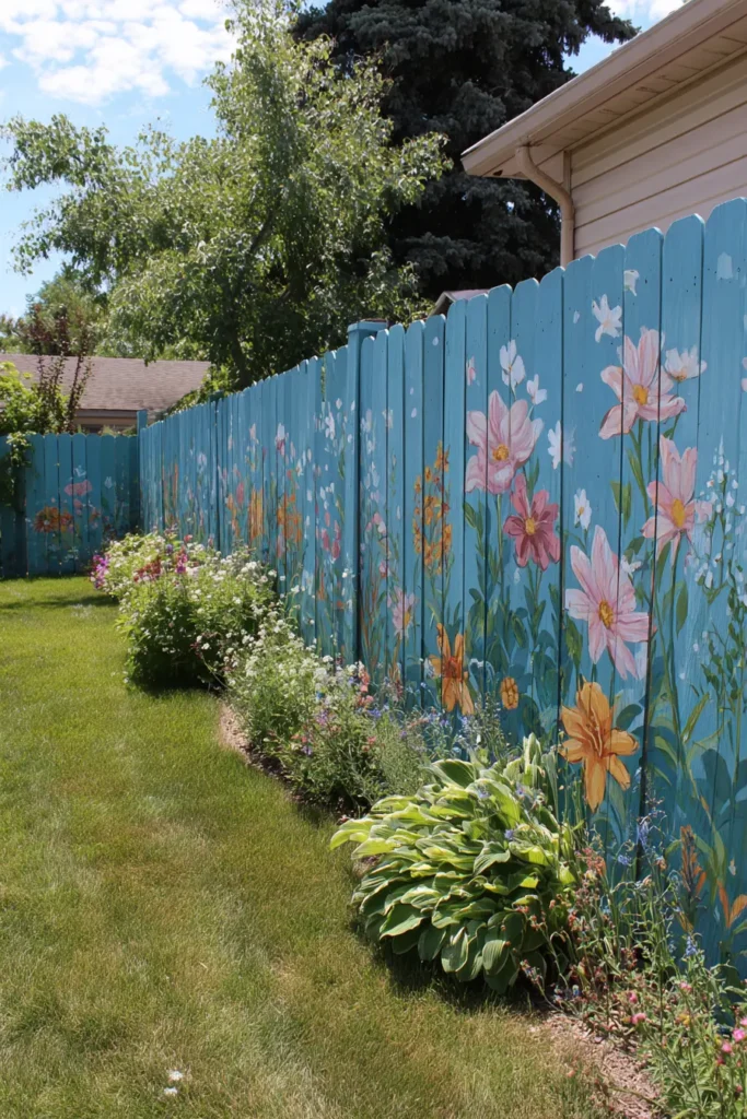 Hand-Painted Fence
