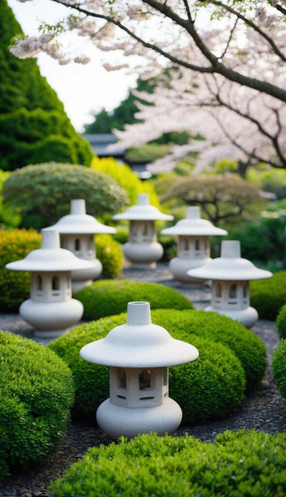 Hypertufa Japanese Garden Lanterns