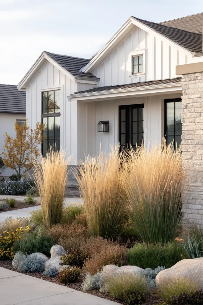 Naturalistic Garden Border with Grasses