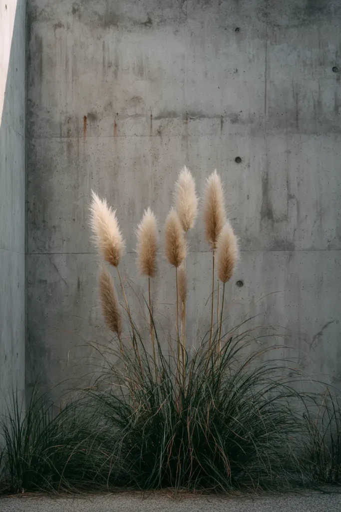 Pampas Grass Garden Border Design
