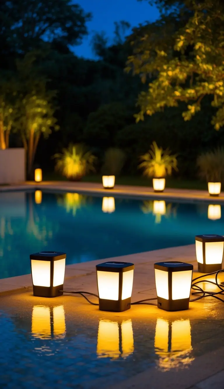 Portable battery-powered lamps