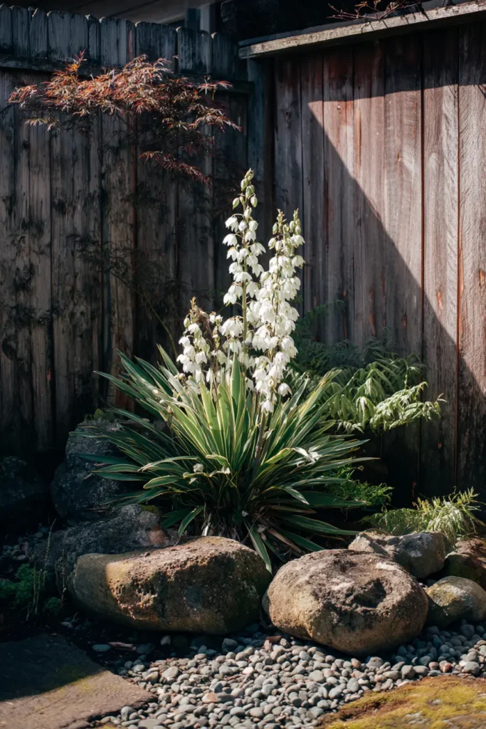 Serene Rock Garden with Succulents