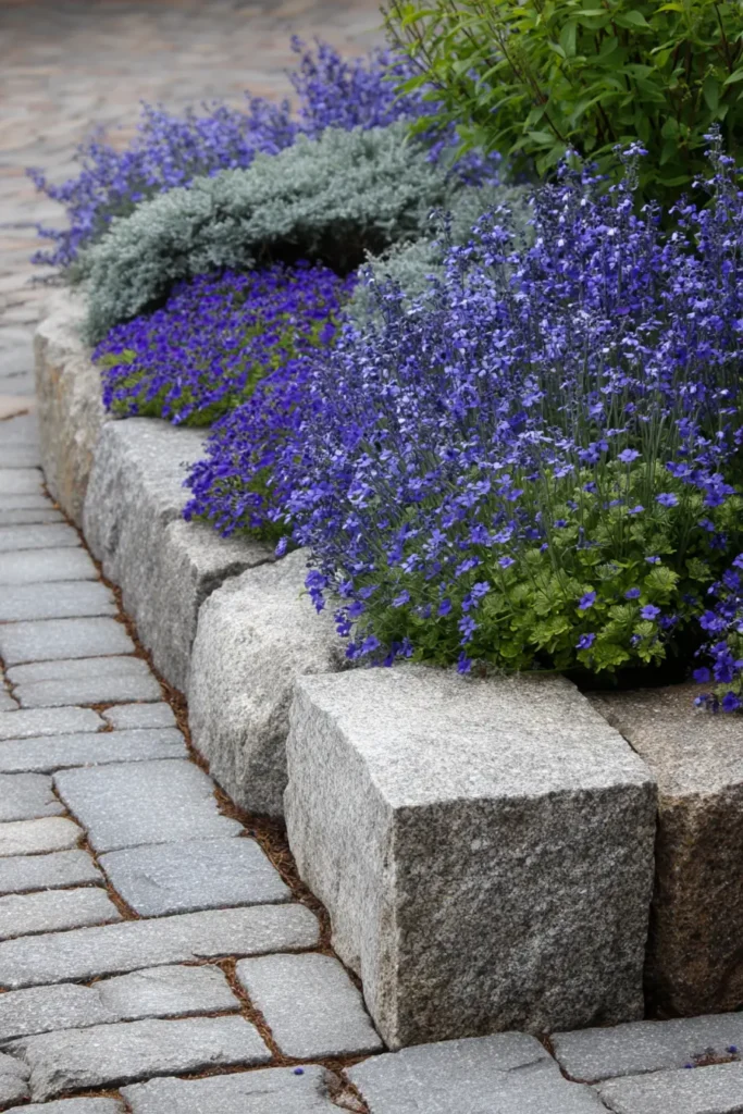 Stone Edging with Greenery Accents