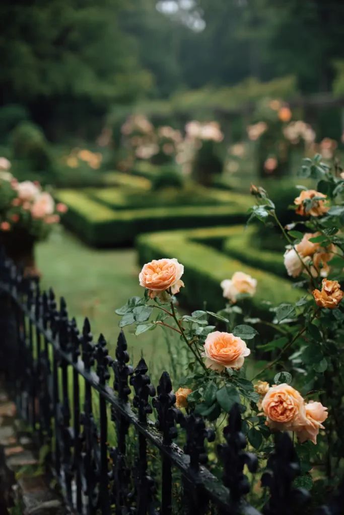 Victorian Black Metal Fence