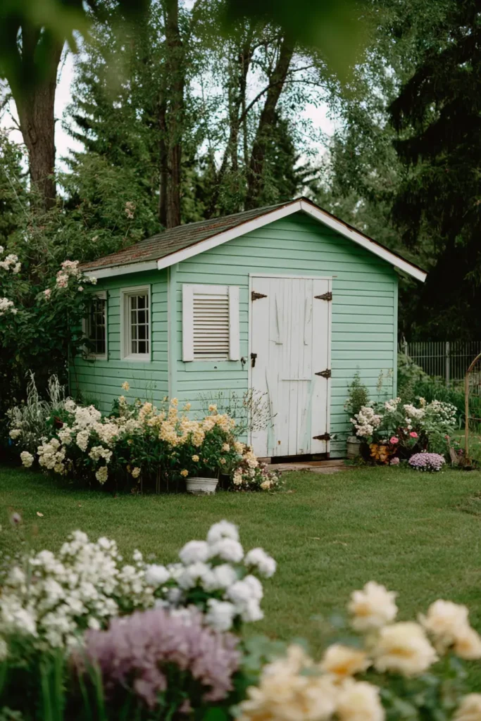 Charming Cottage Garden with Roses