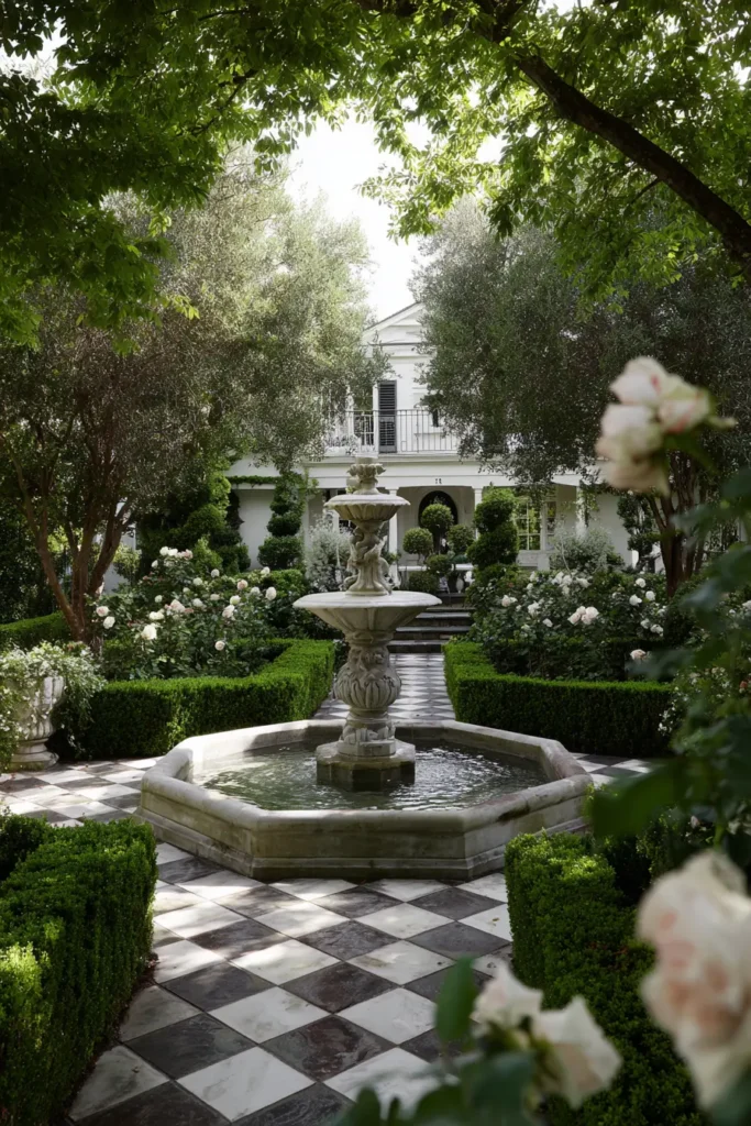 Classic Marble Fountain Garden Design