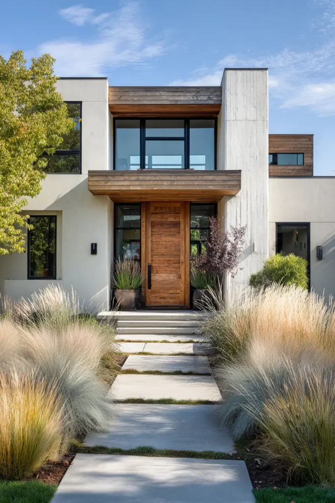 Clean Lines with Grassy Pathway