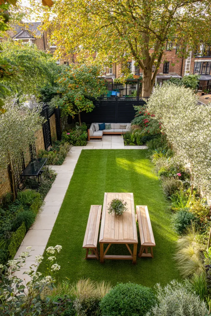 Clean Lines with Lush Greenery