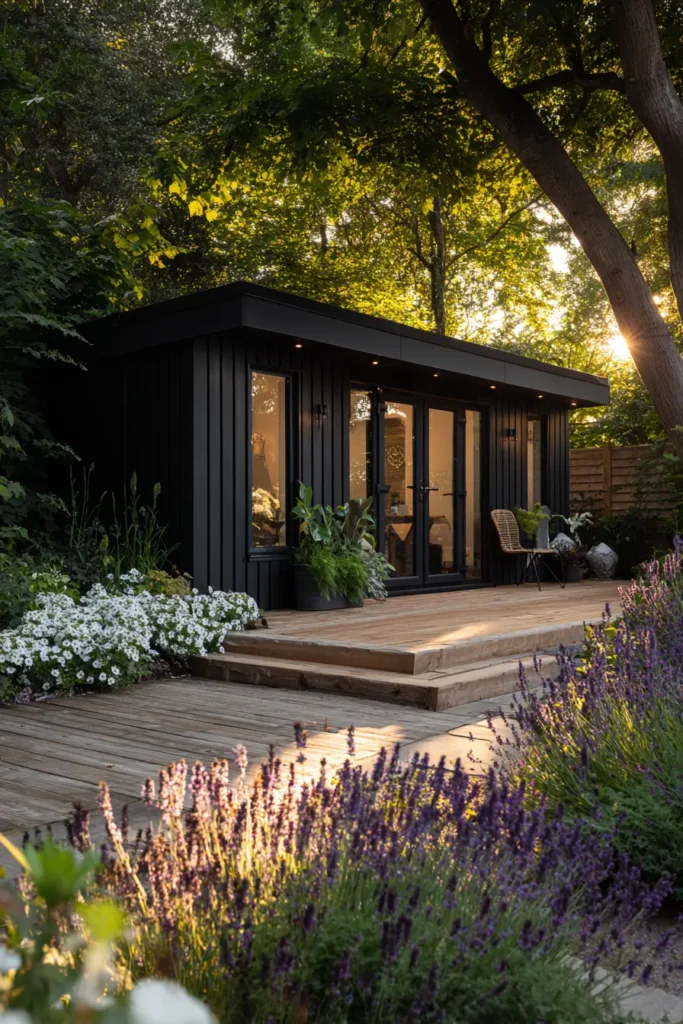 Contemporary Black Outdoor Office