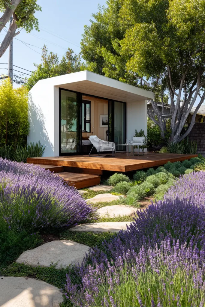 Contemporary Garden Shed In White Color