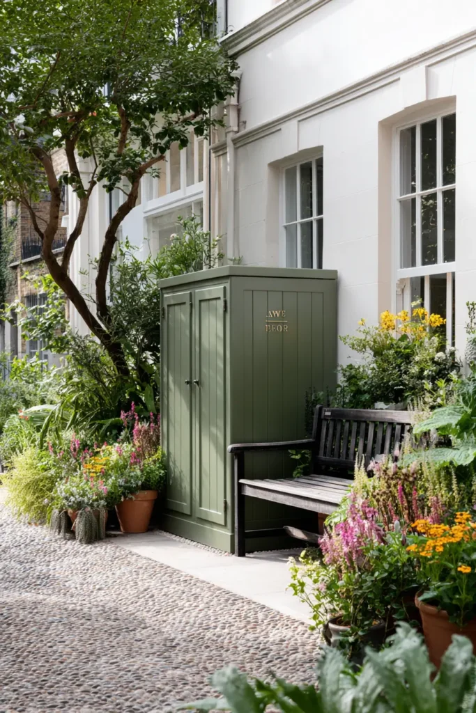 Contemporary Urban Garden with Bench
