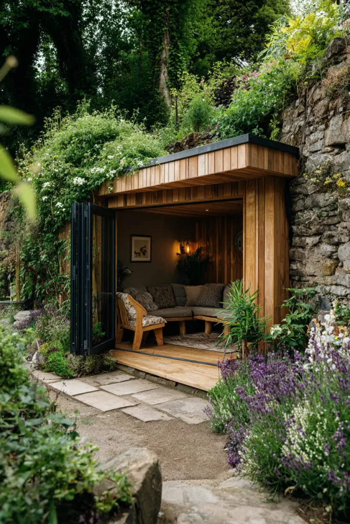 Contemporary Wooden Garden Workspace
