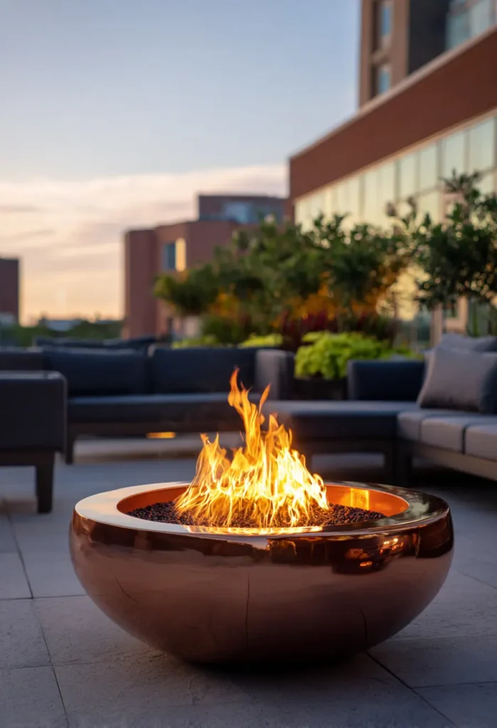 Copper Fire Bowl