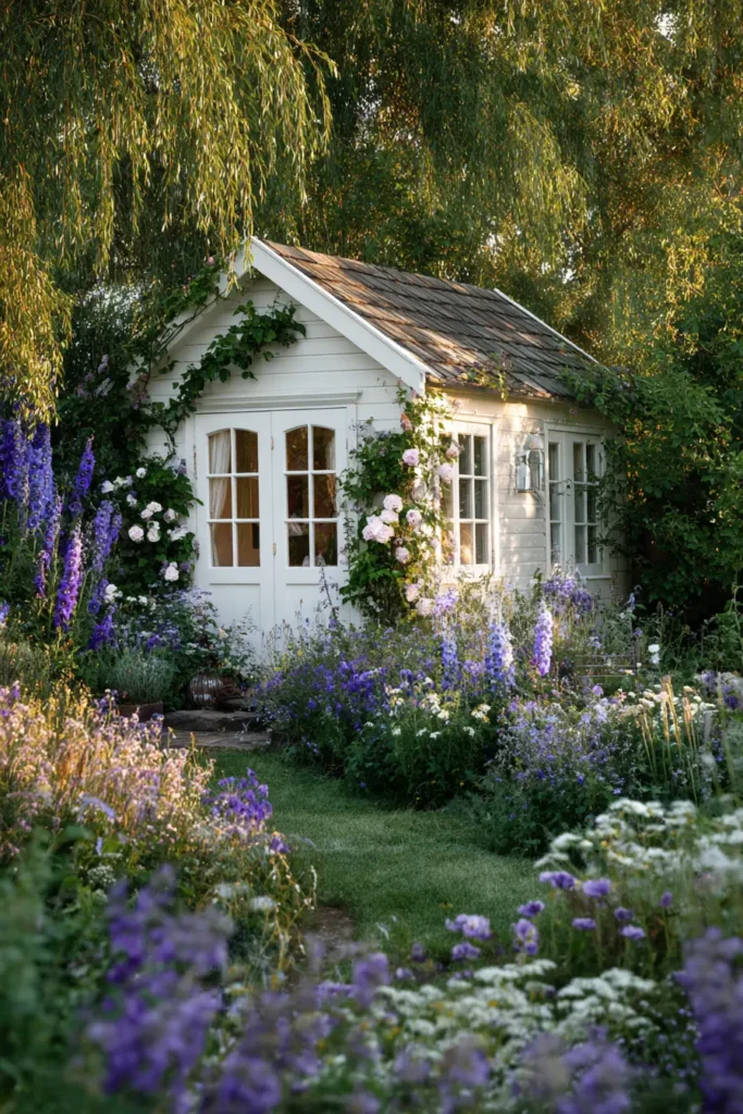 Cottage Garden In Full Bloom