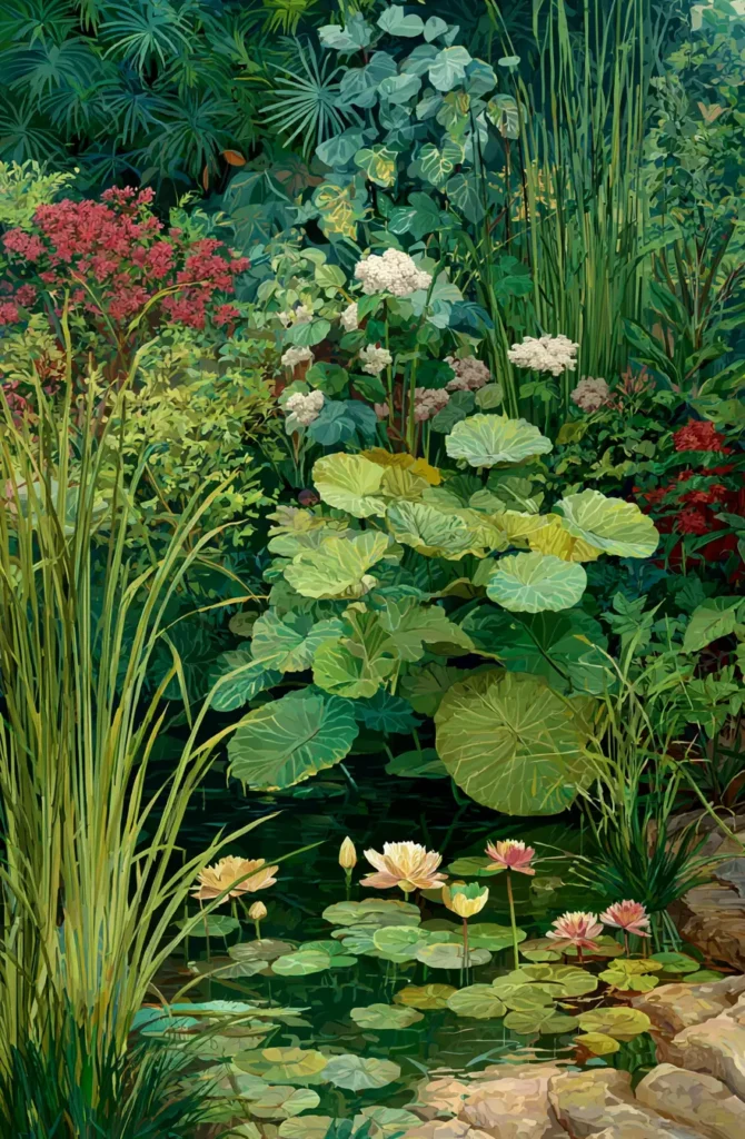 Cottage Garden in Green