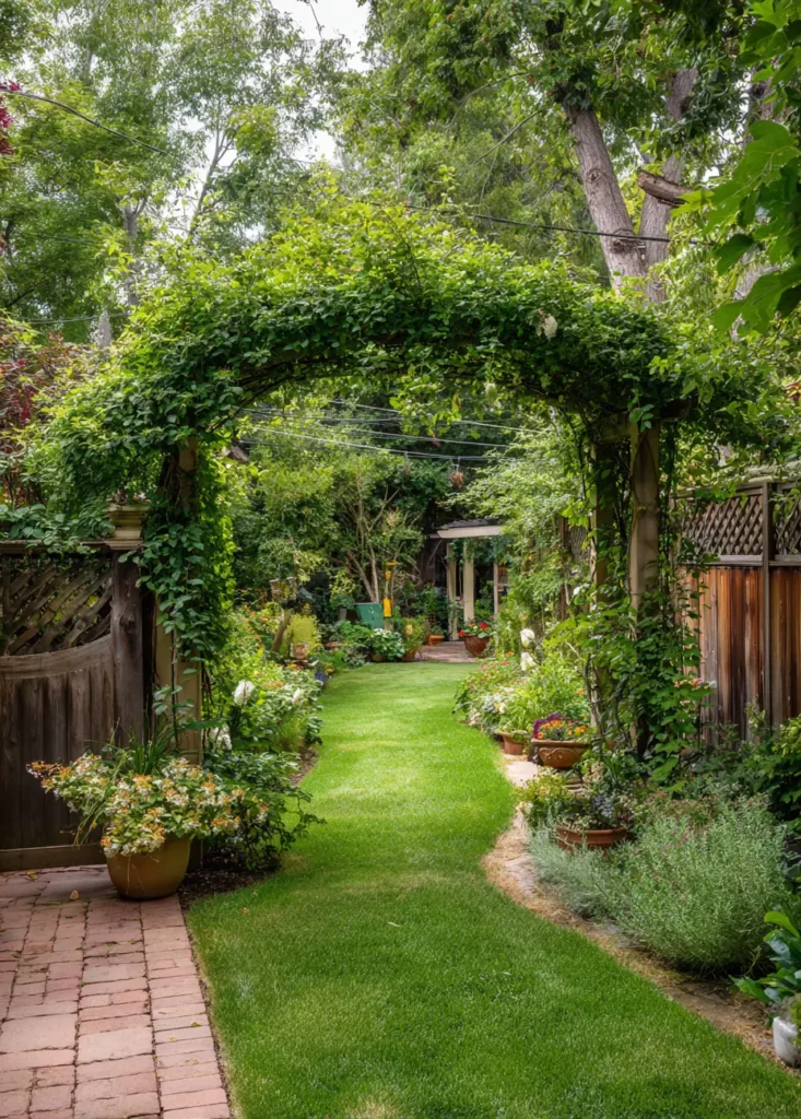 Cottage Garden with Arbor