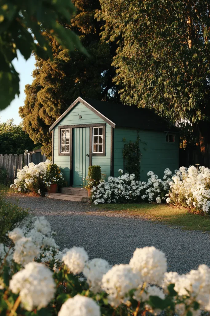 Cottage-Style Garden with Roses