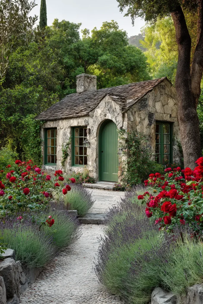 Cozy Stone Cottage Front Garden