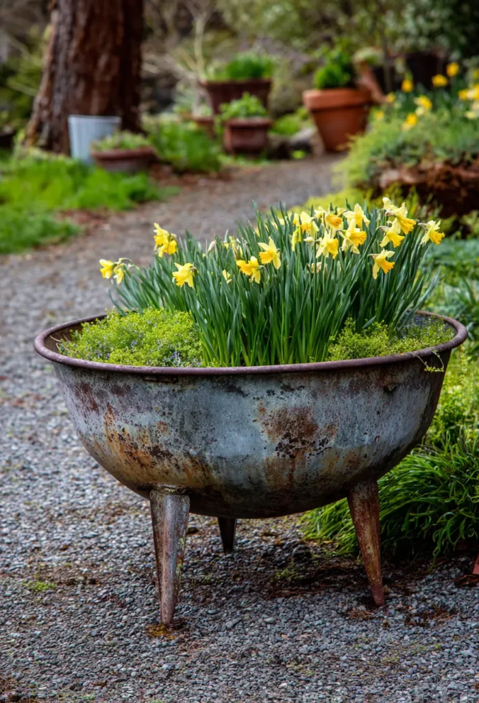 Galvanized Trough Garden
