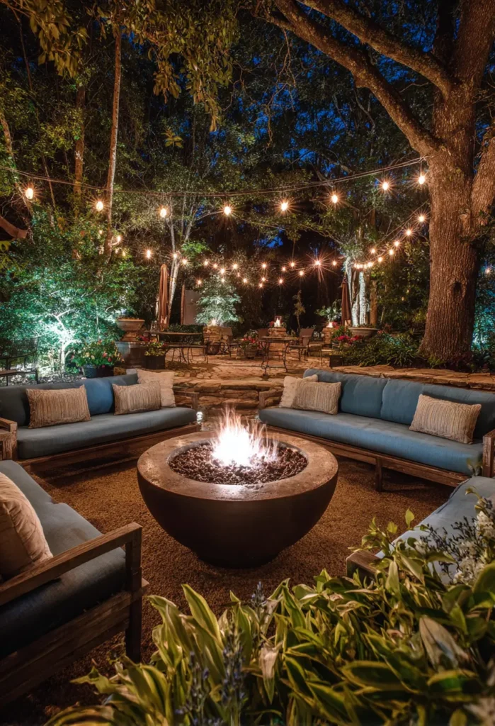 Garden Fire Pit Area