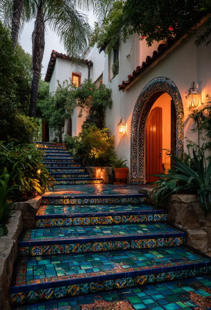 Garden Mosaic Steps