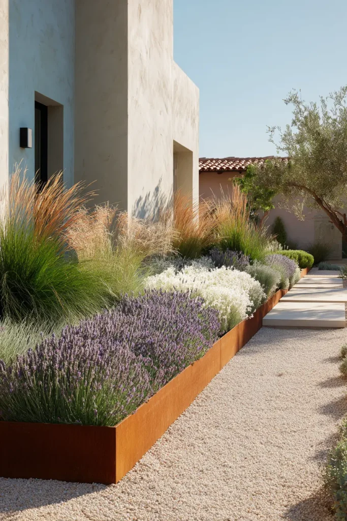 Lavender and Ornamental Grass Garden