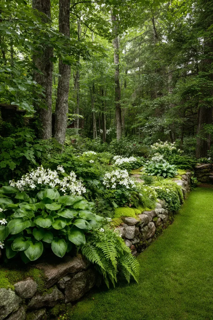 Lush Green Retreat with Texture