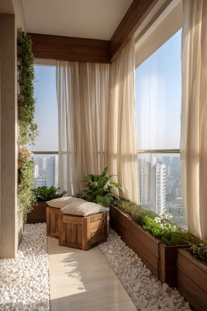 Lush Indoor Tropical Balcony Garden