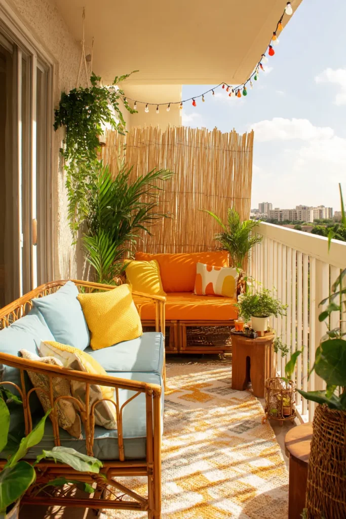 Lush Tropical Balcony Retreat Design