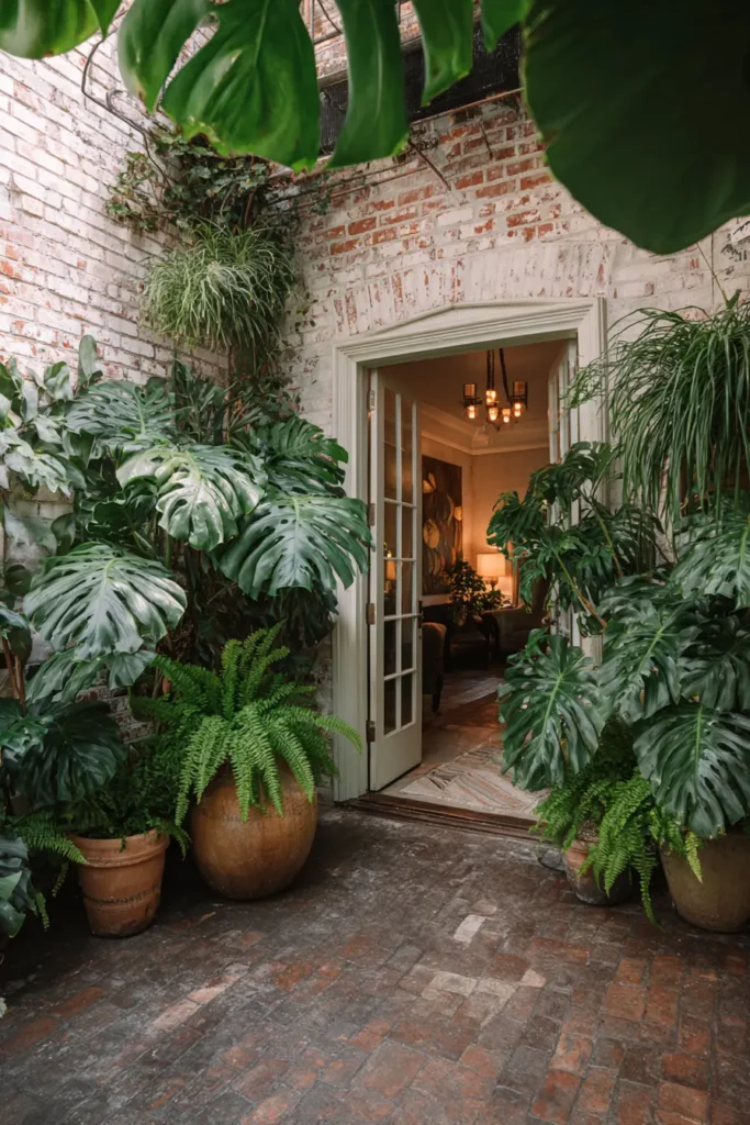 Lush Tropical Plant Sanctuary Design