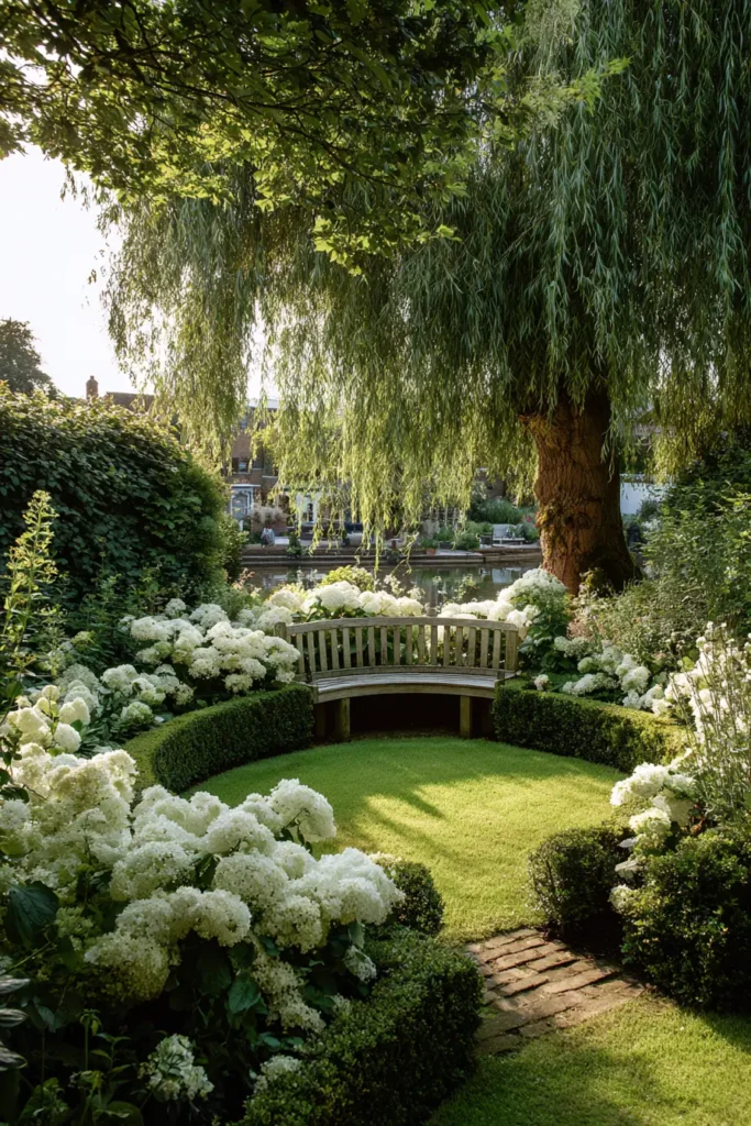 Meadow-Inspired Garden with Circular Lawn