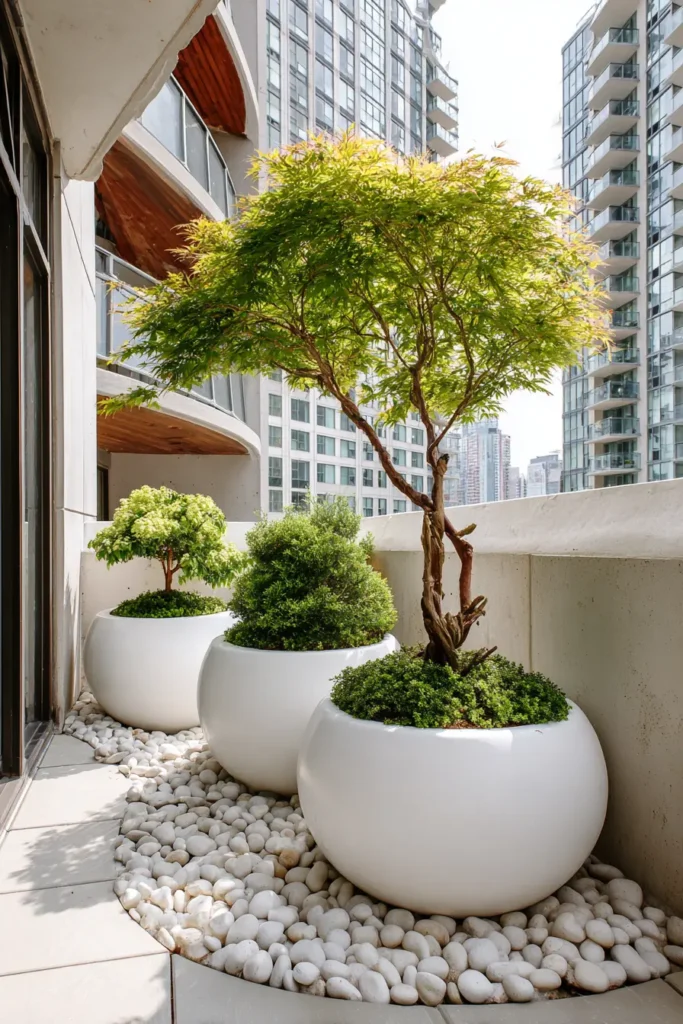 Minimalist Balcony Japanese Garden Design