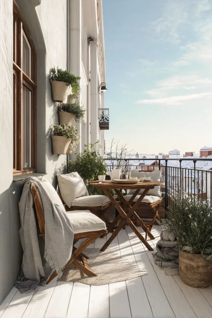 Minimalist Greenery with Cozy Seating