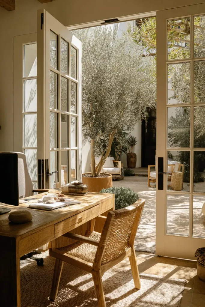 Minimalist Indoor-Outdoor Olive Garden