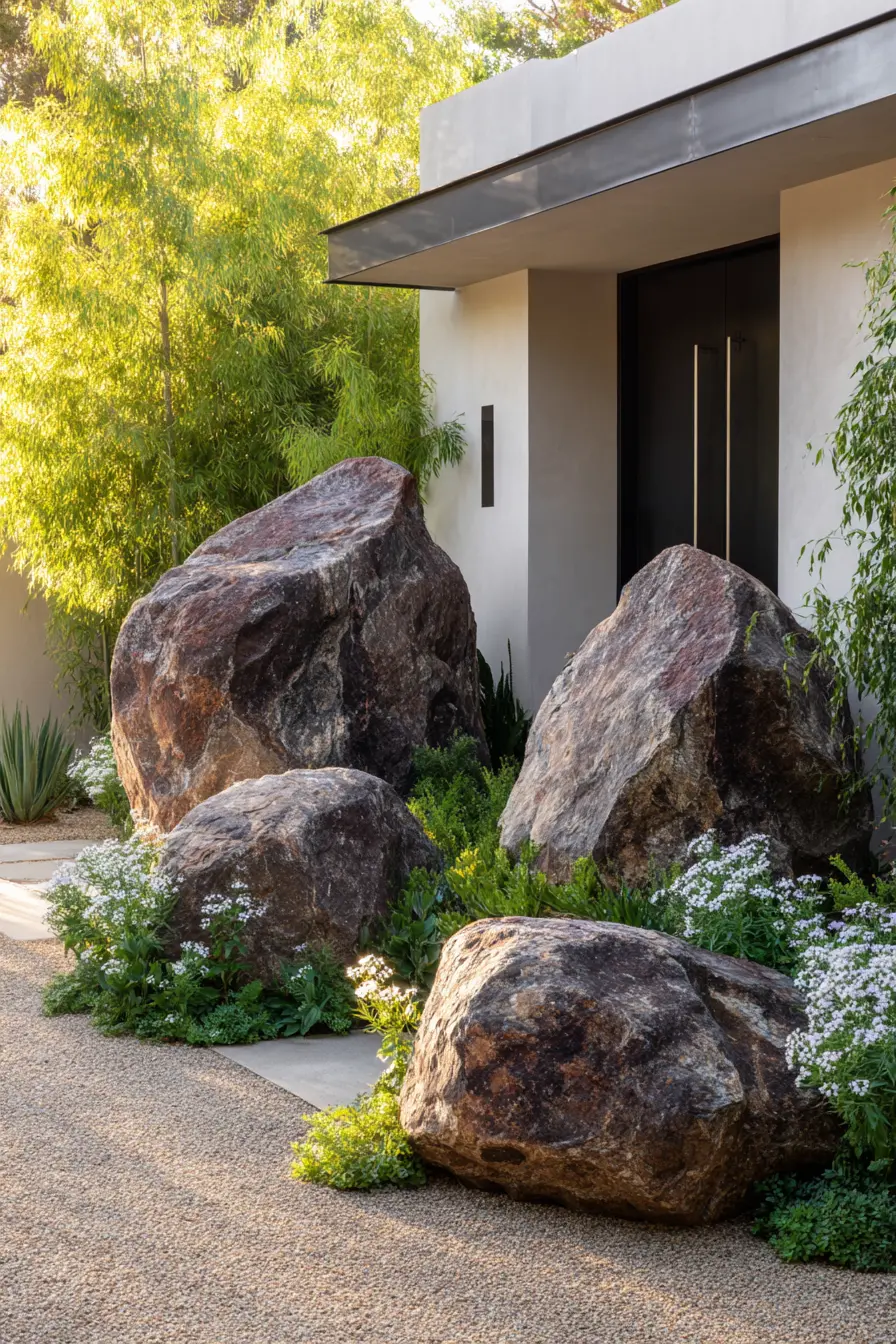 Minimalist Rocky Japanese Garden Design
