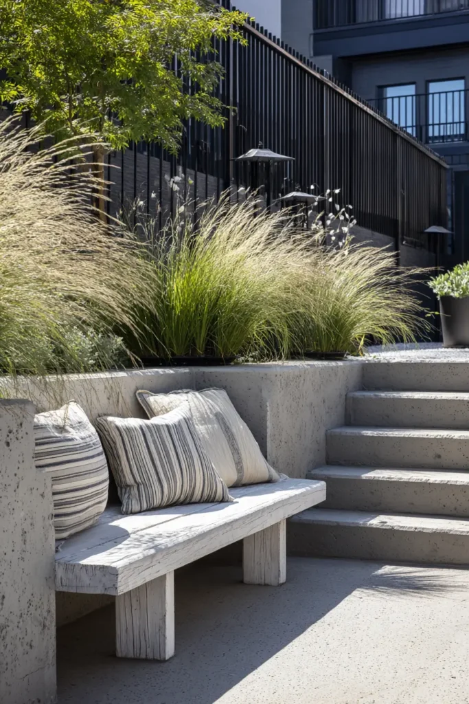 Modern Minimalist Terraced Garden Space