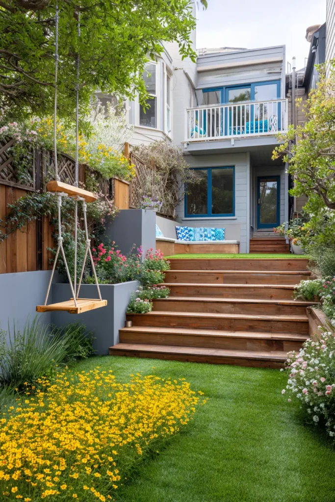 Modern Multi-Level Flower Garden