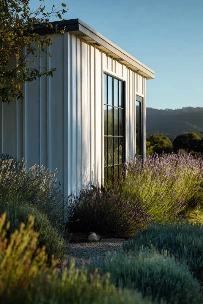 Modern White Shed In Sleek Design